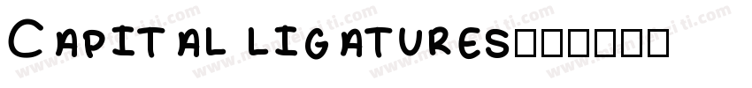 Capital ligatures字体转换